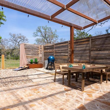 Romantic Tiny Luxury Retreat W Heated Pool, Sauna N Outdoor Shower In Wimberley 10 Acres Villa Eksteriør bilde