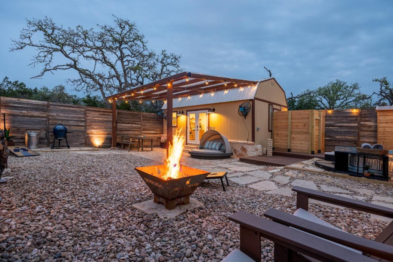 Romantic Tiny Luxury Retreat W Heated Pool, Sauna N Outdoor Shower In Wimberley 10 Acres Villa Eksteriør bilde